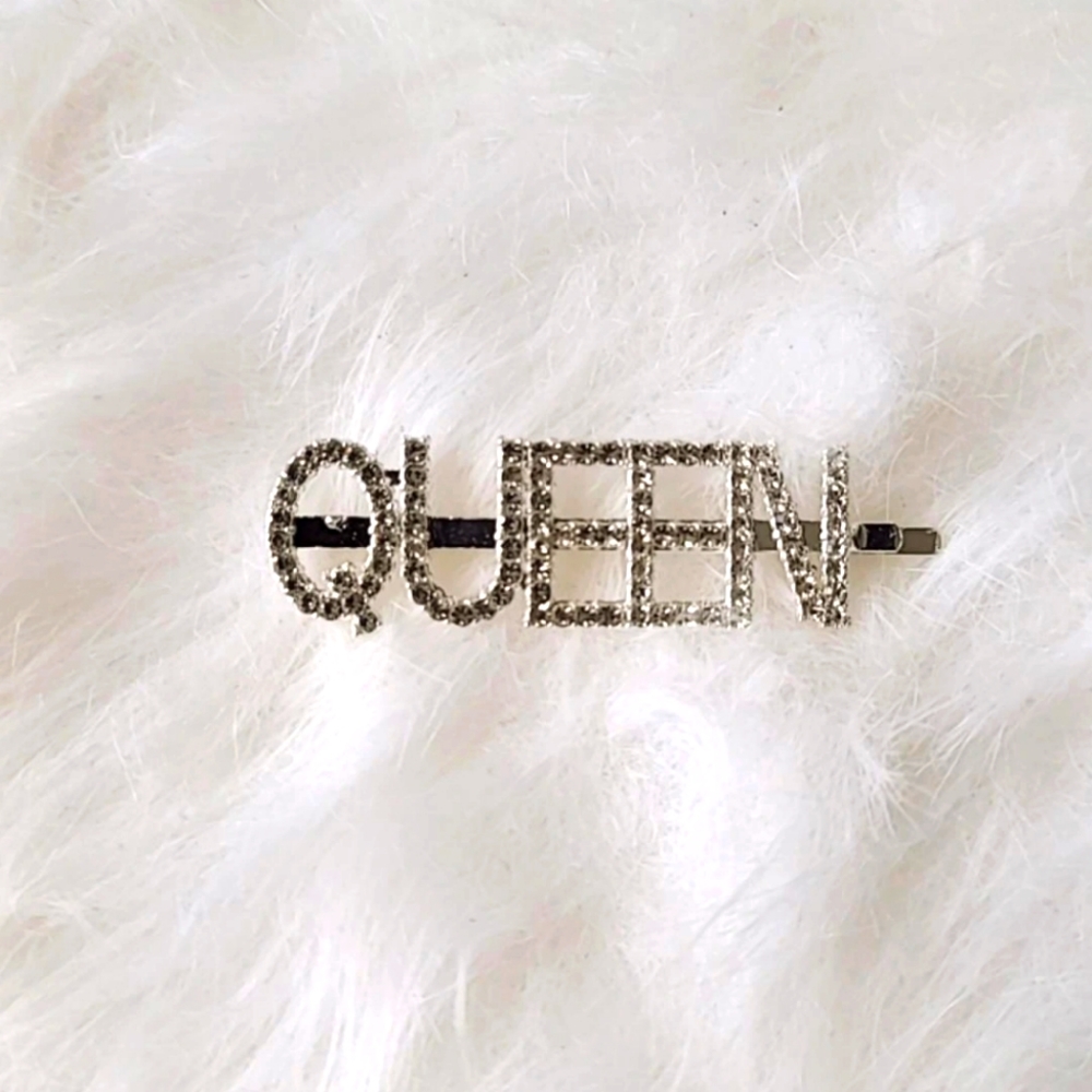 Silver Crystal Hair Pin